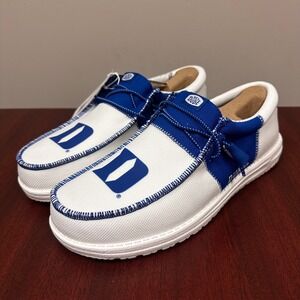 Hey‎ Dude Wally Tri Duke Mens Size 10 Shoes Blue White Slip On Loafers NWT